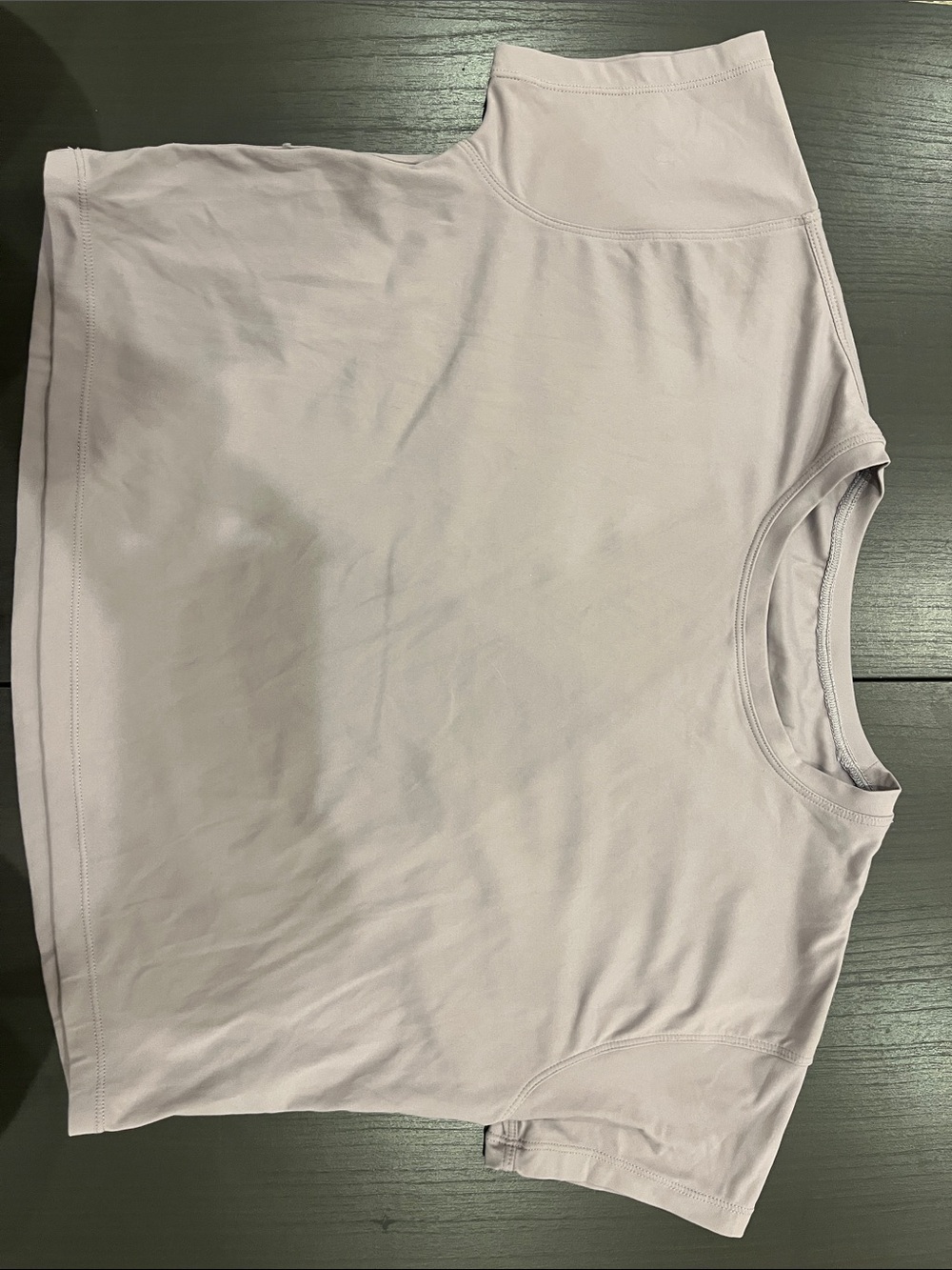 Bare Activewear Crop Tee in Lavender